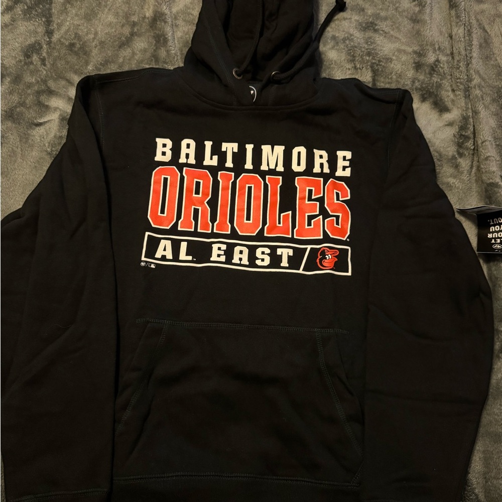 NWT 47 Brand Baltimore Orioles Black Hoodie sz M